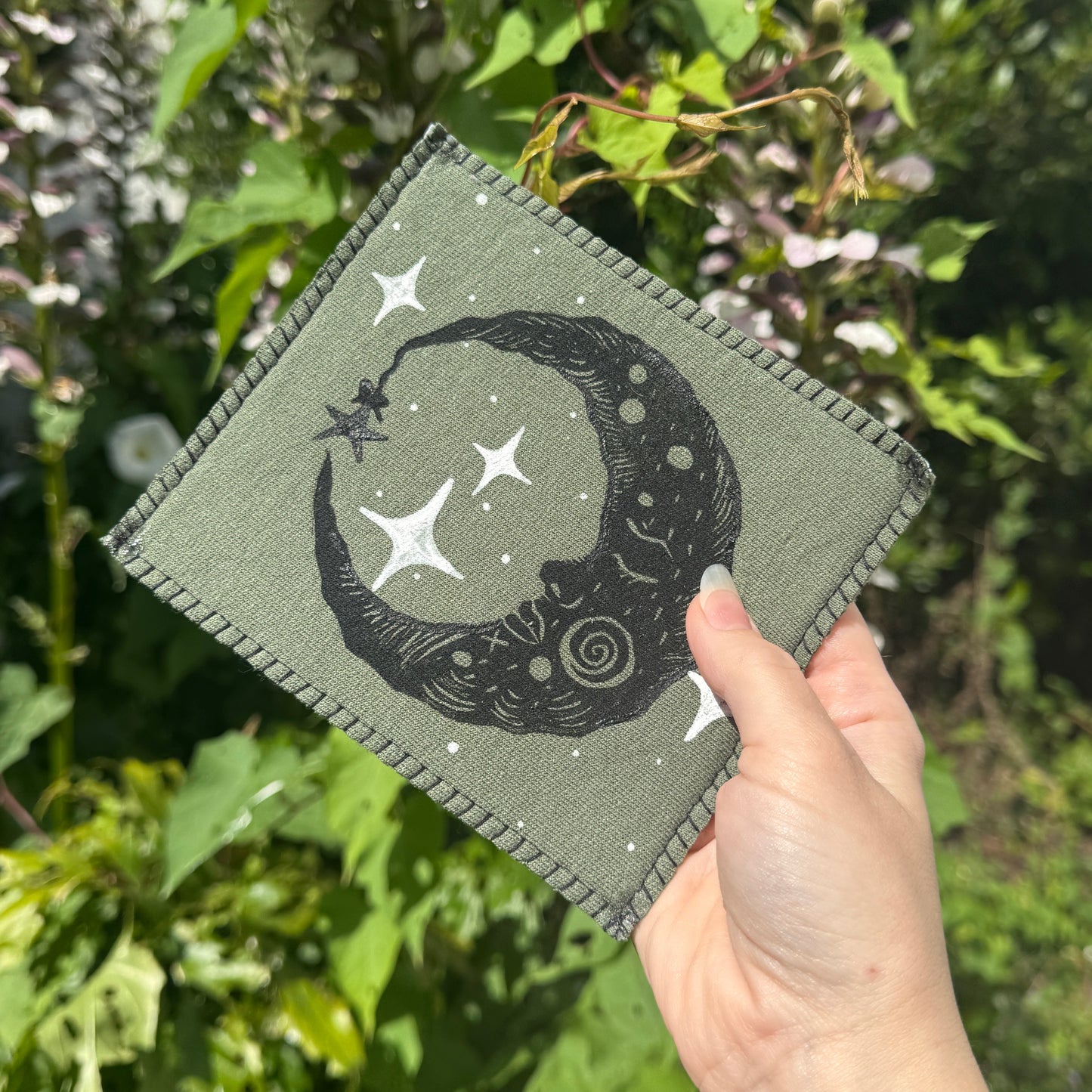 Green Drowsy Moon Patch