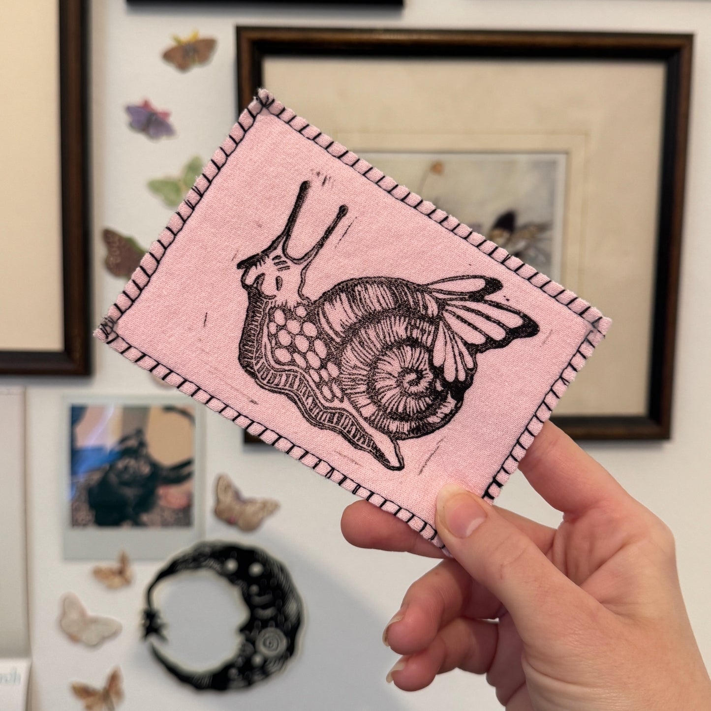 Snail Fae Patch (Pink)