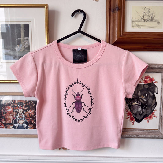 Beetle Buddy Baby Tee ~ Pink ⭑Sample Piece⭑