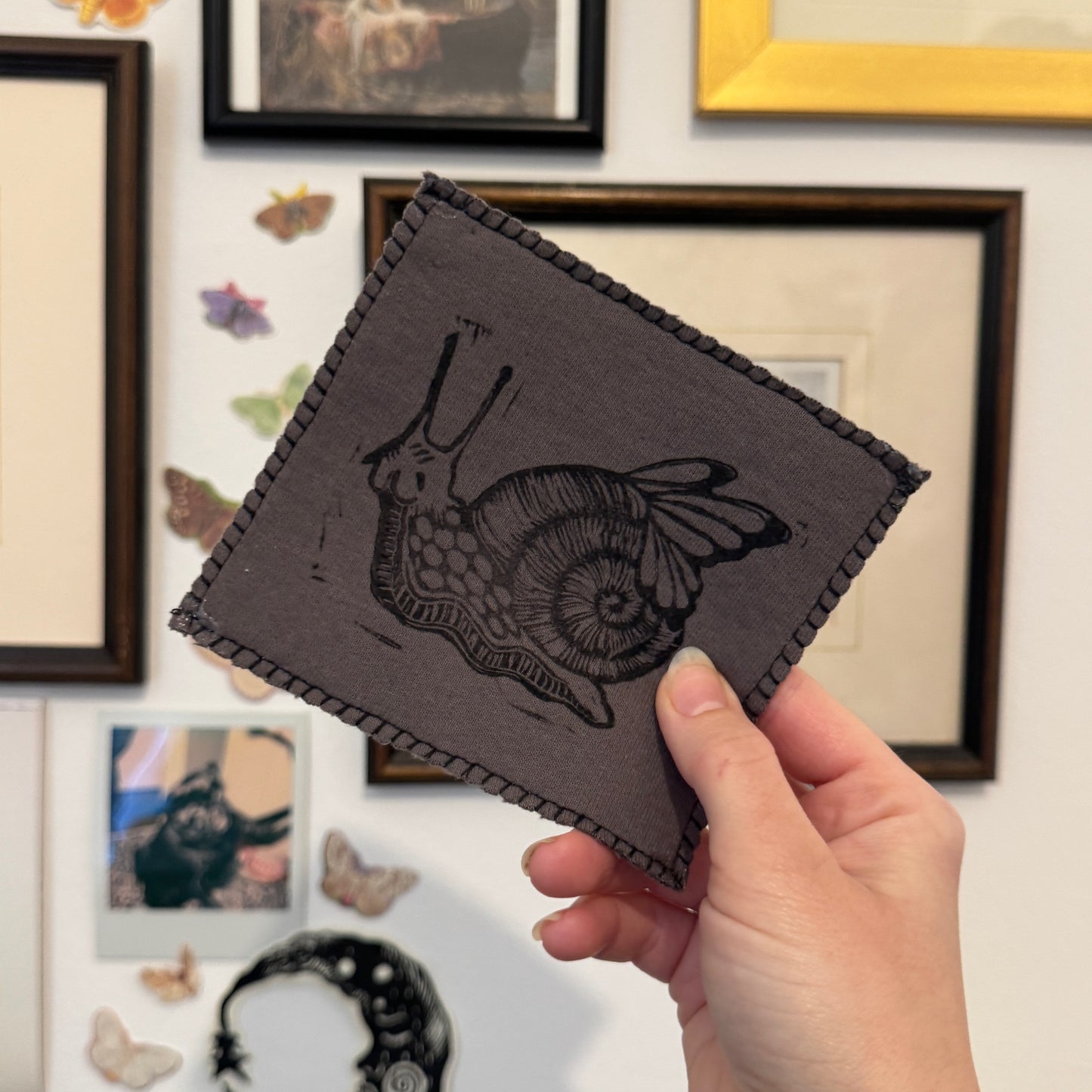 Snail Fae Patch (Grey)